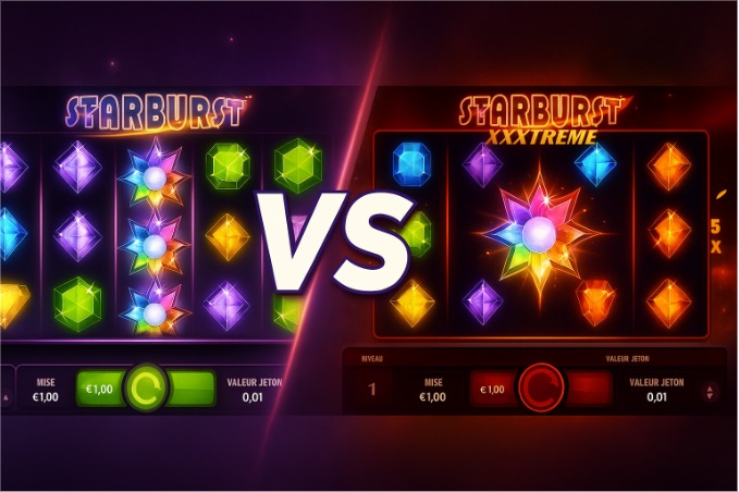 Analyse RTP : Starburst vs Starburst XXXtreme