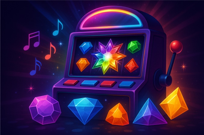 Effets audio-visuels de Starburst : l’arcade au service du gameplay
